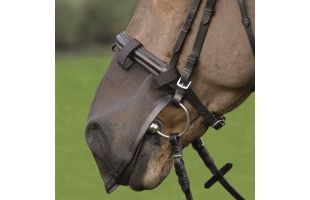 Filet protège-naseaux - Anti headshaking - T. Cheval