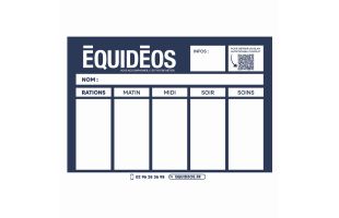 Plaque de box - Équidéos