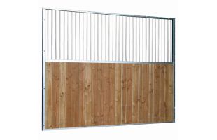 Séparation de box fixe barreaudée/bois - 4 m