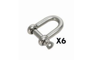 Manilles inox - 6 pièces